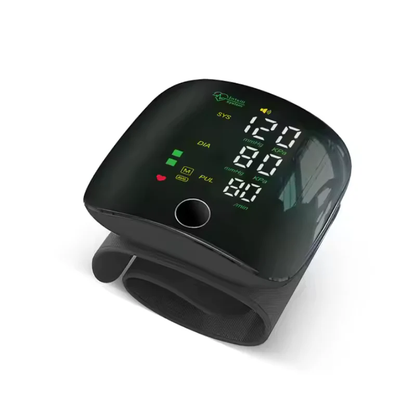 Digital Wrist Blood Pressure Monitor with LED Display and USB Charging