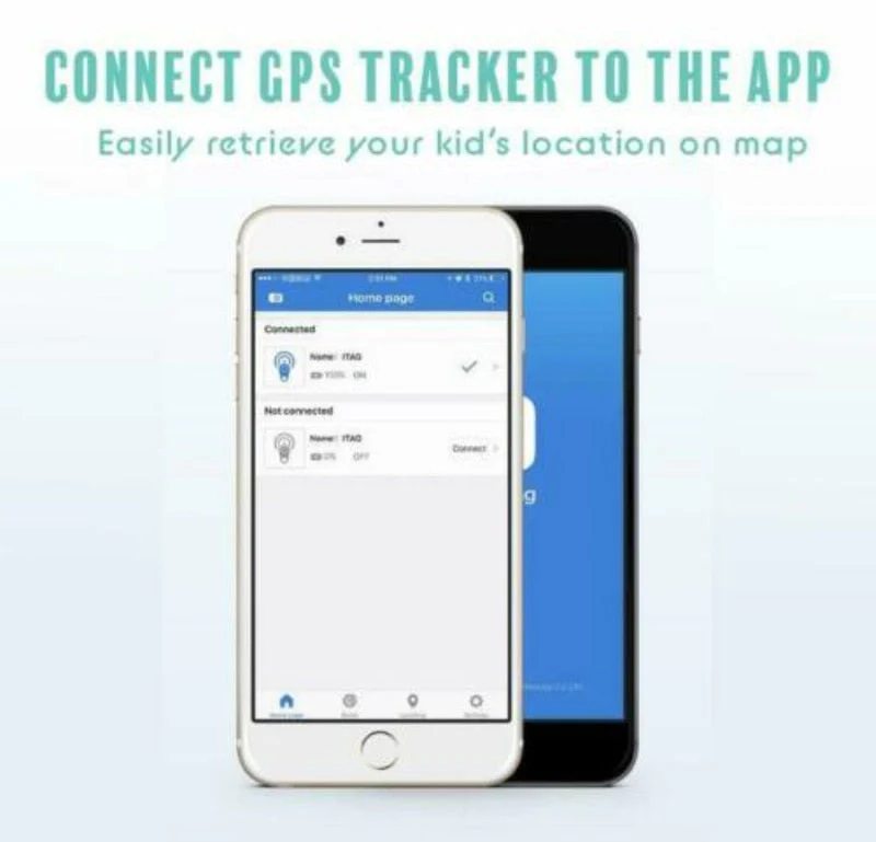 KidLocate Mini GPS Tracker for Kids with Real-Time Location and SOS Alert