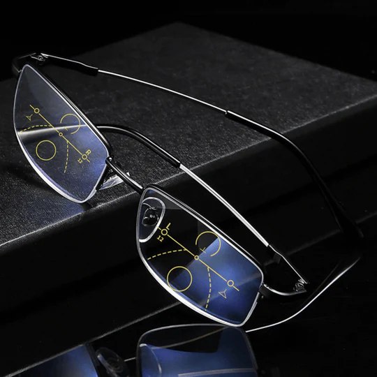 Intelligent Progressive Glasses, ARNO Lens Technology, Photochromic, Blue Light Filter and UV400