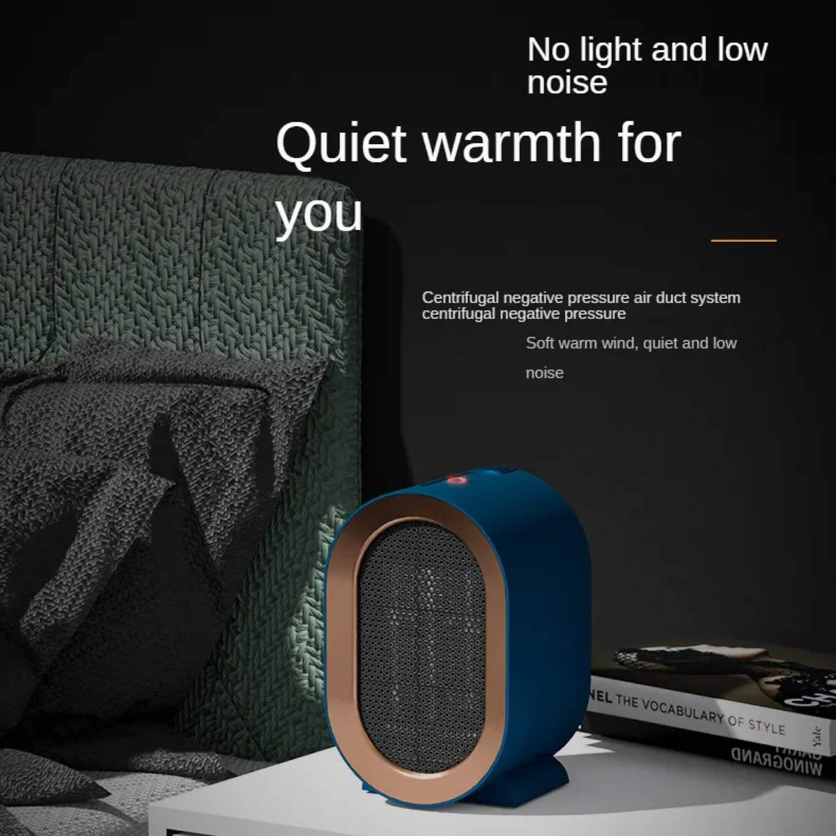 Ceramic Space Heater with Programmable Timer and Safety Shutoff for 20 Square Meters