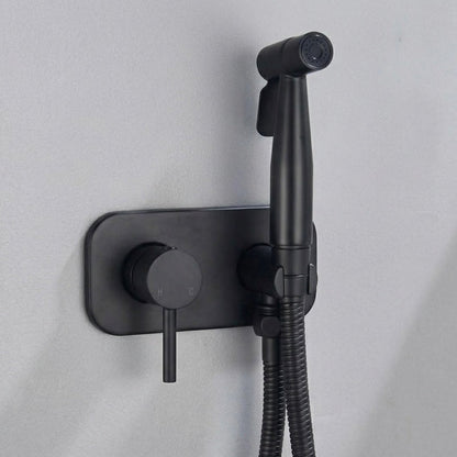 Handheld Bidet Sprayer with Hot Cold Water Control and Dual Spray Modes, Solid Brass