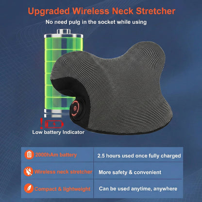Heated Neck Support Relaxer with Adjustable Warmth and Massage Points
