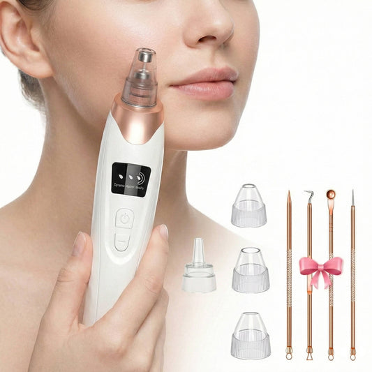 Rechargeable Facial Cleaning Device with Adjustable Suction