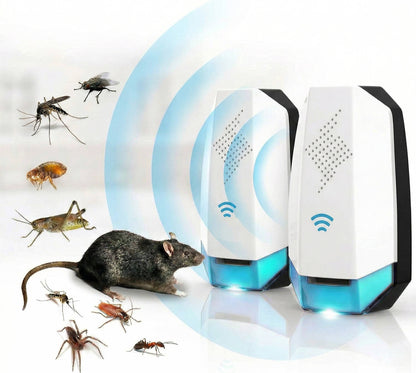 Ultrasonic Indoor Pest Repeller Plug-In Device for Home, 2 Pack