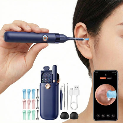 Visual Ear Cleaning Tool with HD Camera Video and Storage Case