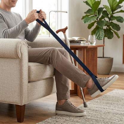 Leg Lifter Strap with Foot Loop and Hand Strap 35 Inch Support Aid
