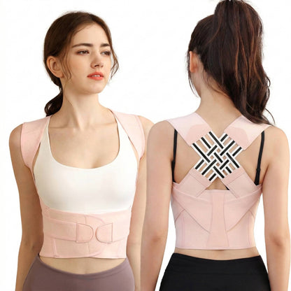 Adjustable Posture Support Brace with Breathable Shoulder Straps