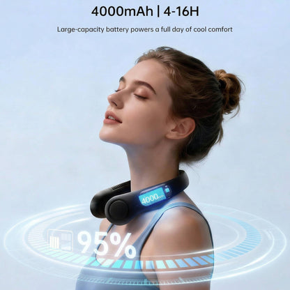 Portable Wearable Personal Neck Fan, Hands Free, 5 Speeds