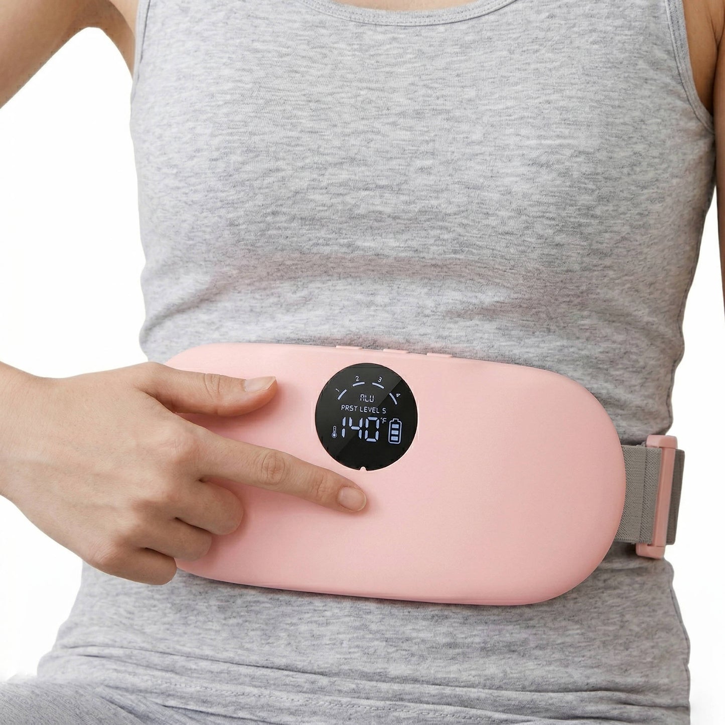 Portable Heating Pad with 3 Heat Levels and 8 Massage Modes