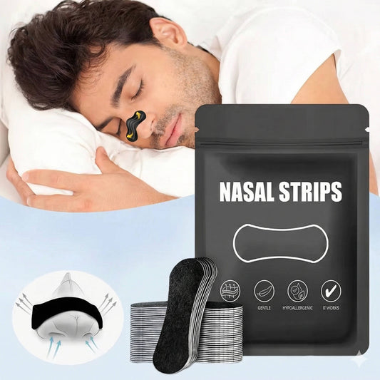 Triple Band Nasal Strips for Breathing Support Nighttime Comfort