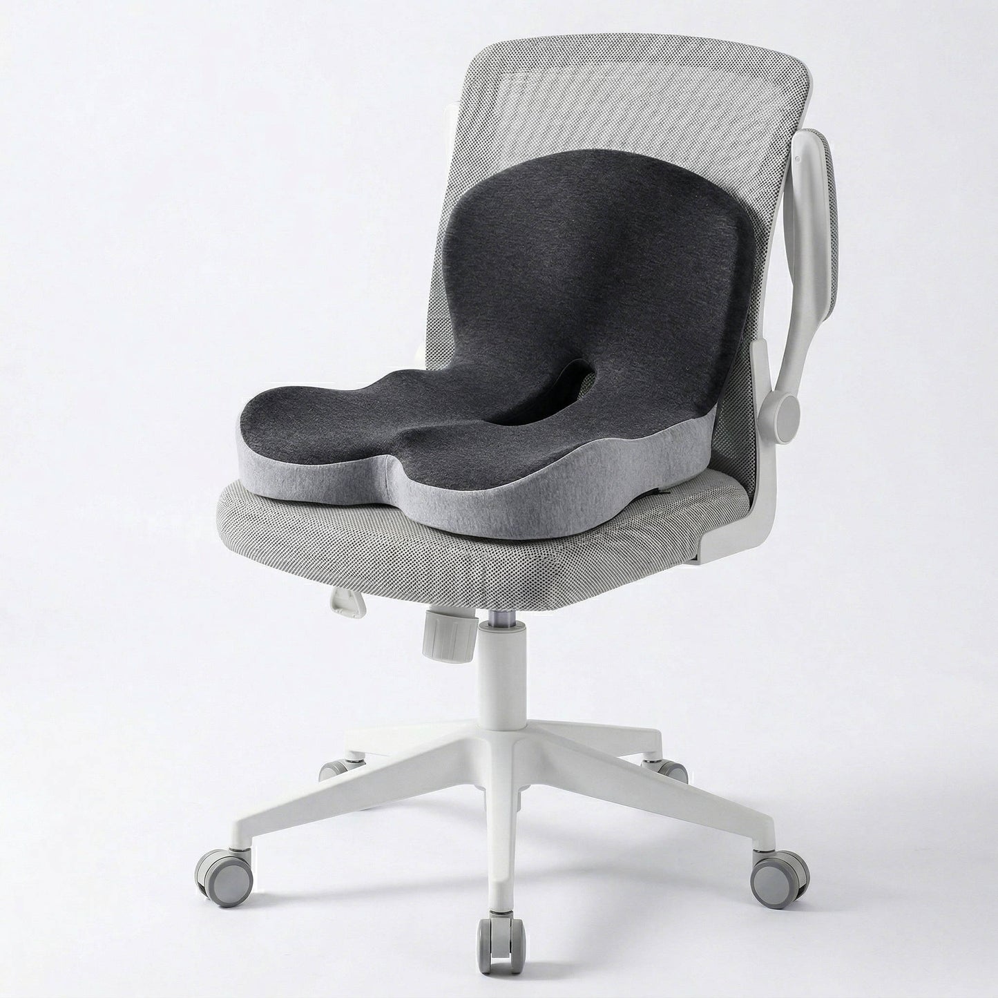 Ergonomic Memory Foam Seat Cushion Contoured Support, Car and Office Chair