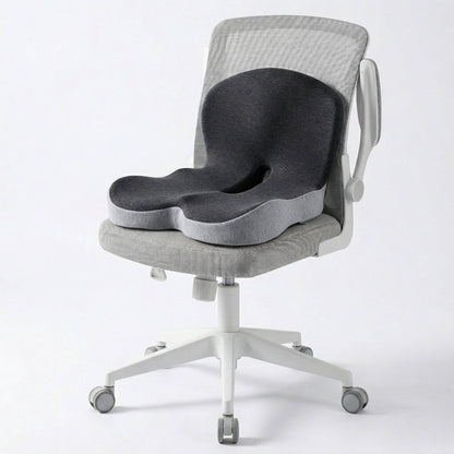 Ergonomic Memory Foam Seat Cushion Contoured Support, Car and Office Chair