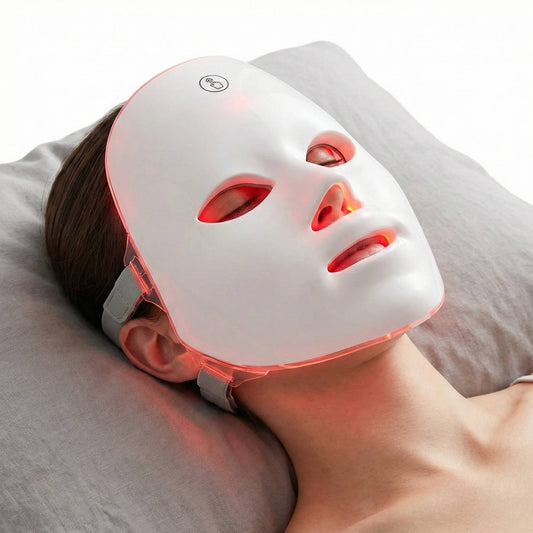 Cordless 7 Color LED Face Mask with Adjustable Straps
