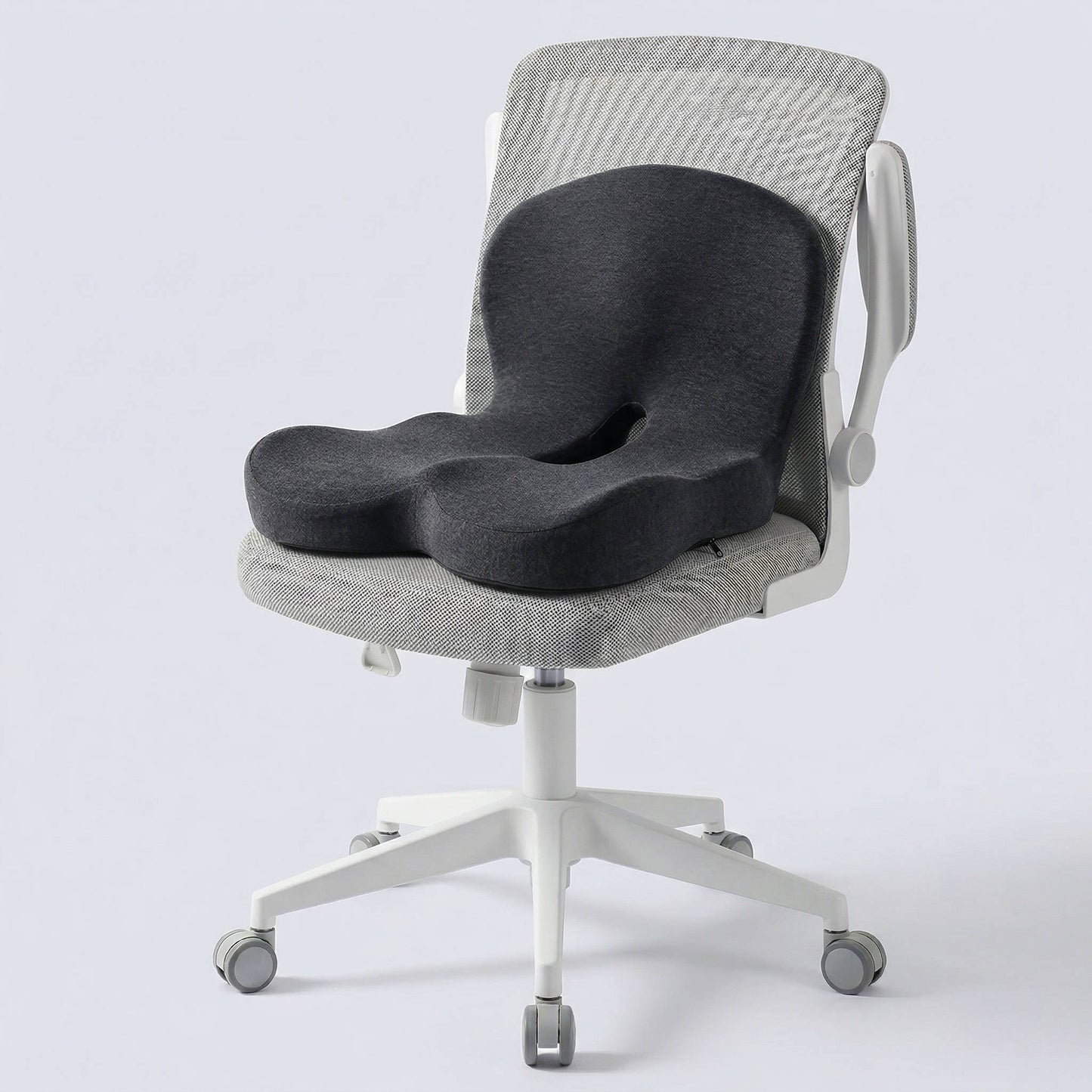 Ergonomic Memory Foam Seat Cushion Contoured Support, Car and Office Chair