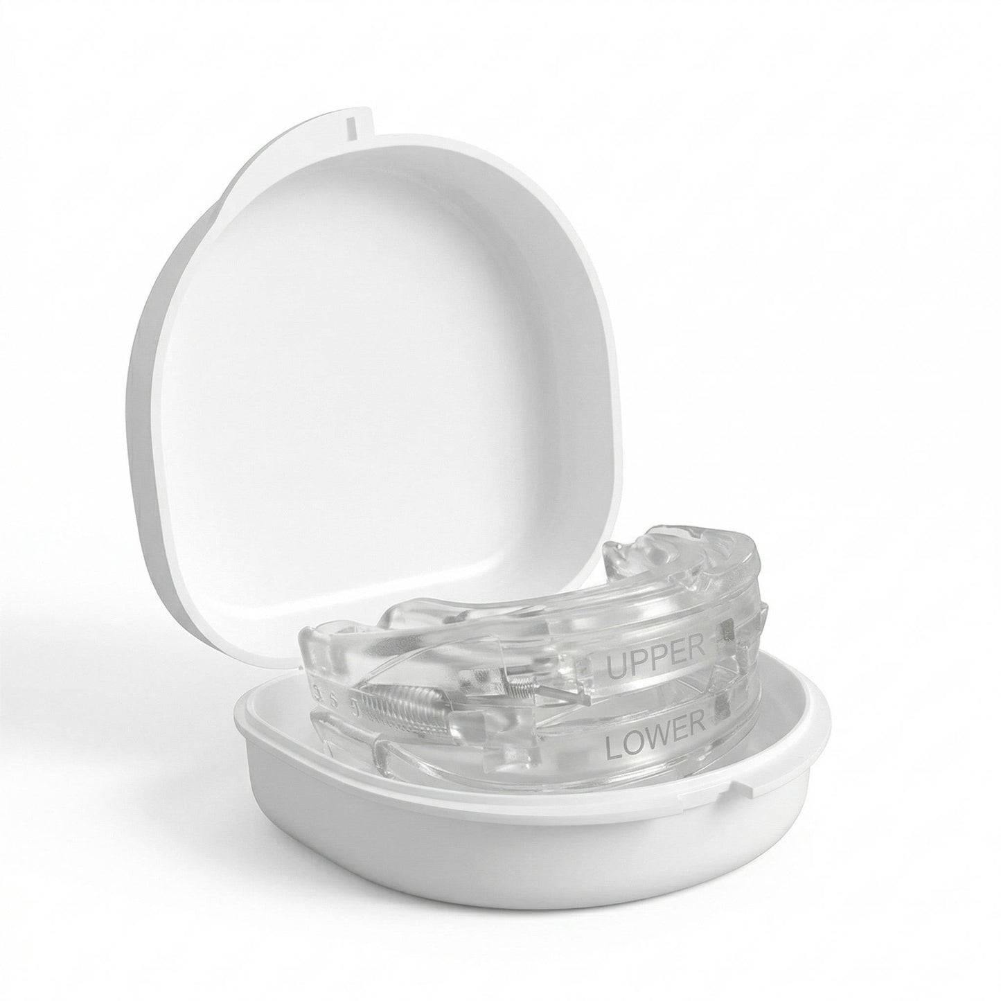 Adjustable Mouth Guard with Dual Tray Fit and Open Front Design