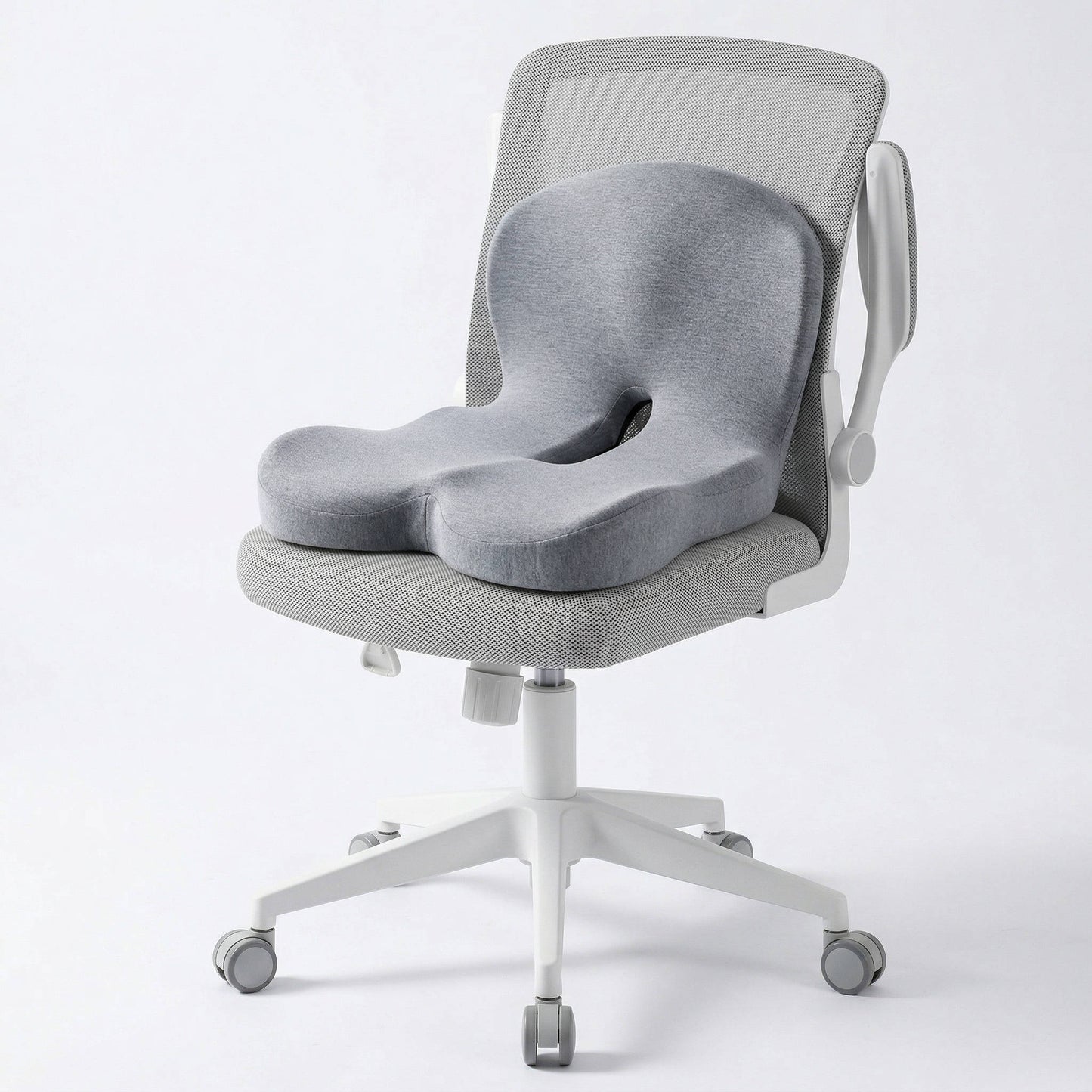 Ergonomic Memory Foam Seat Cushion Contoured Support, Car and Office Chair