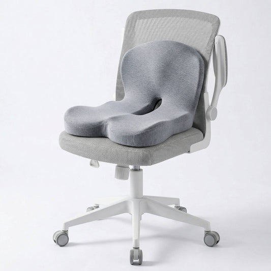 Ergonomic Memory Foam Seat Cushion Contoured Support, Car and Office Chair