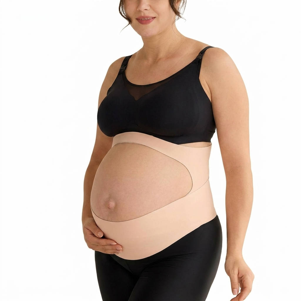 Pregnancy Belly Band with Adjustable Support for Back Abdomen and Waist