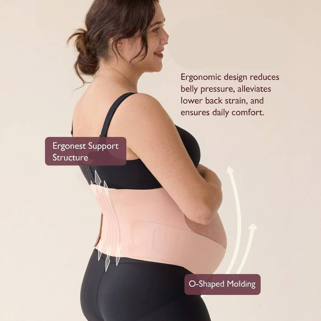 Pregnancy Belly Band with Adjustable Support for Back Abdomen and Waist