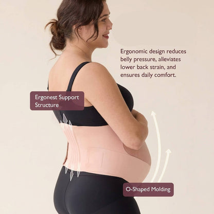 Pregnancy Belly Band with Adjustable Support for Back Abdomen and Waist