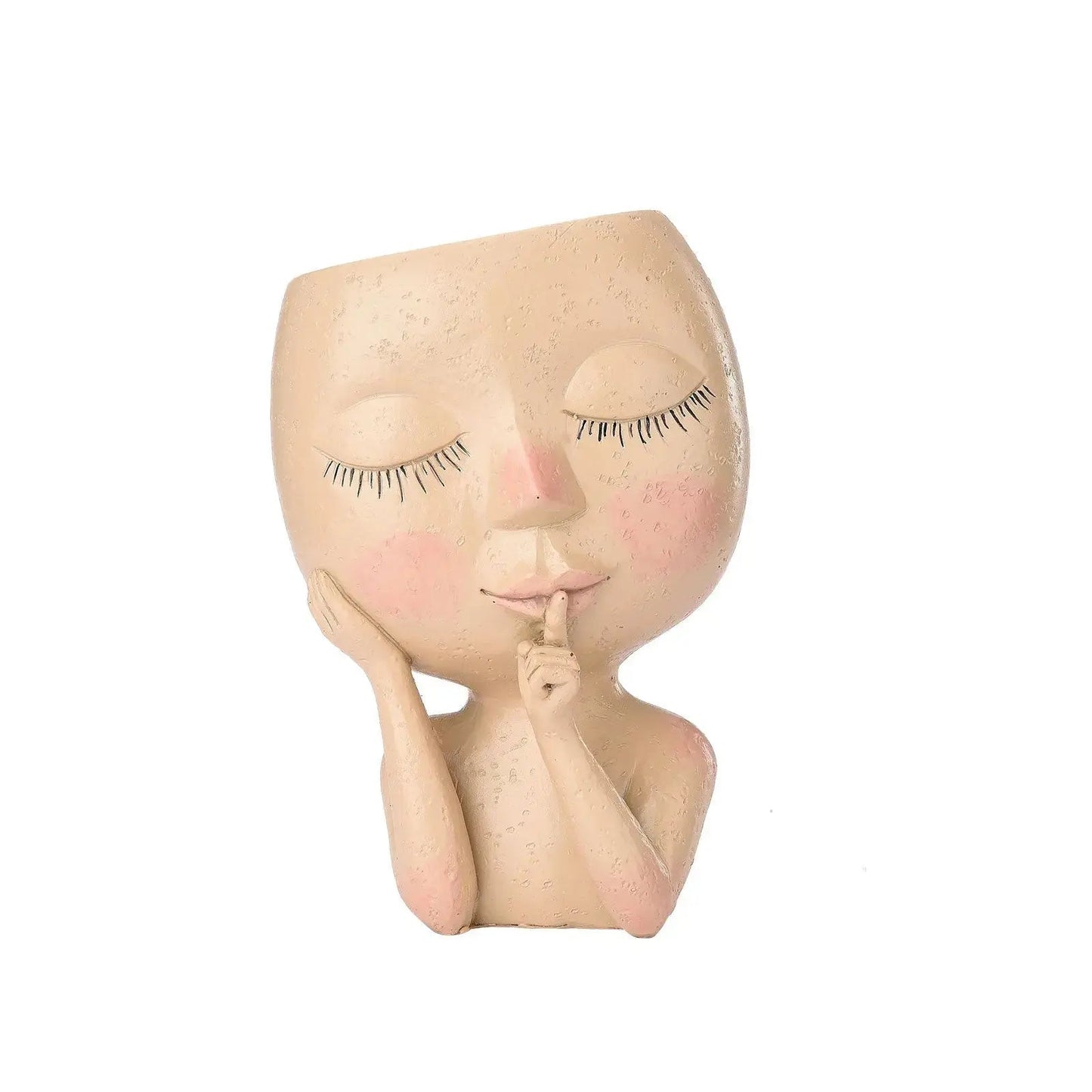 Ceramic Face Planter for Succulents and Cacti