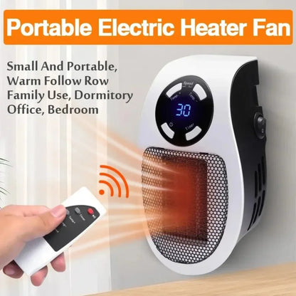 Compact Space Heater with Tip Over Protection and Overheat Shutoff