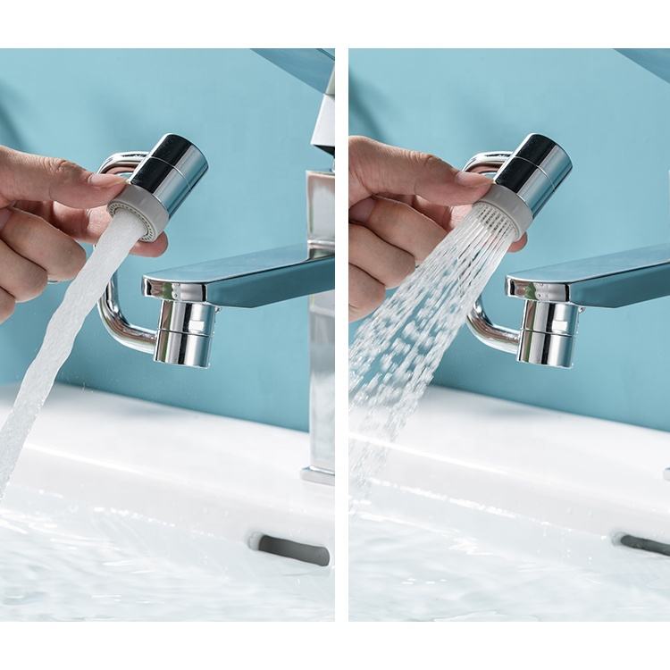 Swivel Faucet Extender with Dual Flow Modes and Triple Joint Rotation System