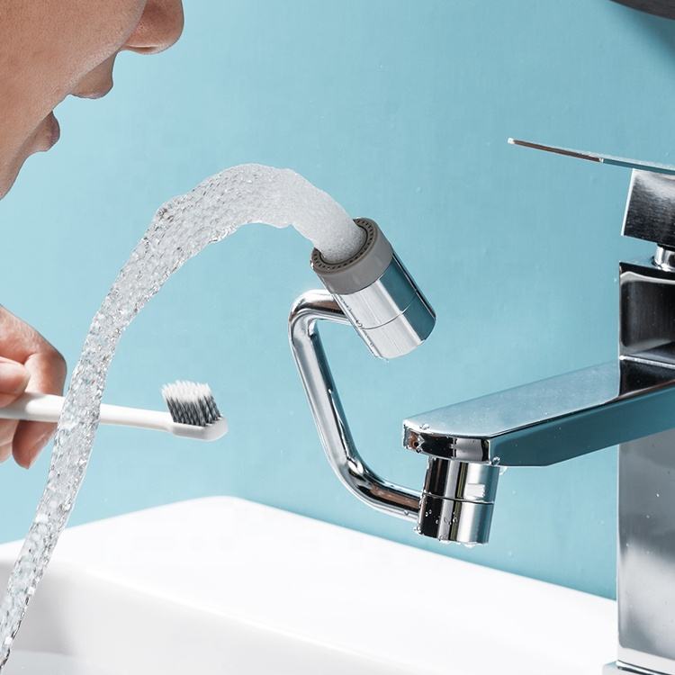 Swivel Faucet Extender with Dual Flow Modes and Triple Joint Rotation System