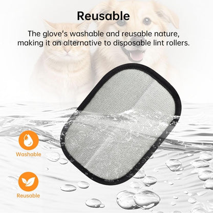 Pet Grooming Gloves with Dual-Sided Texture and Anti-Static Surface, Washable
