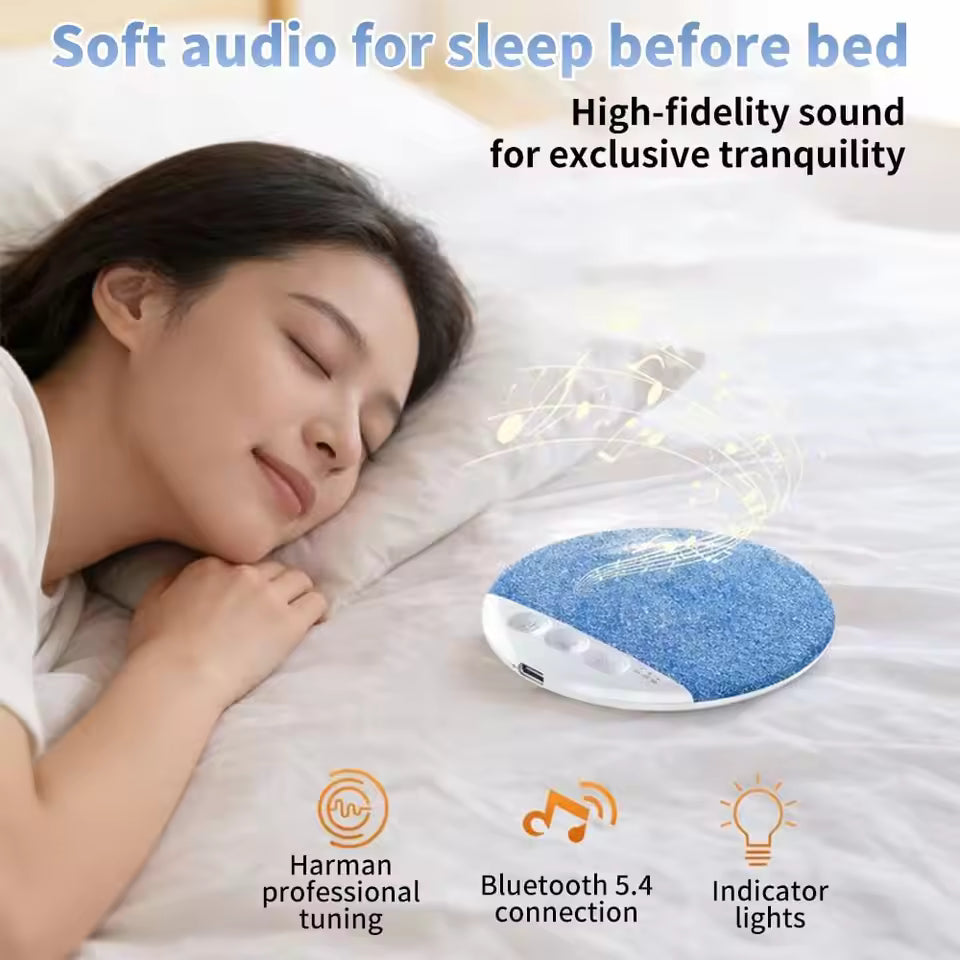 Under Pillow Speaker with Wireless Connection and Built-In White Noise, Rechargeable Battery