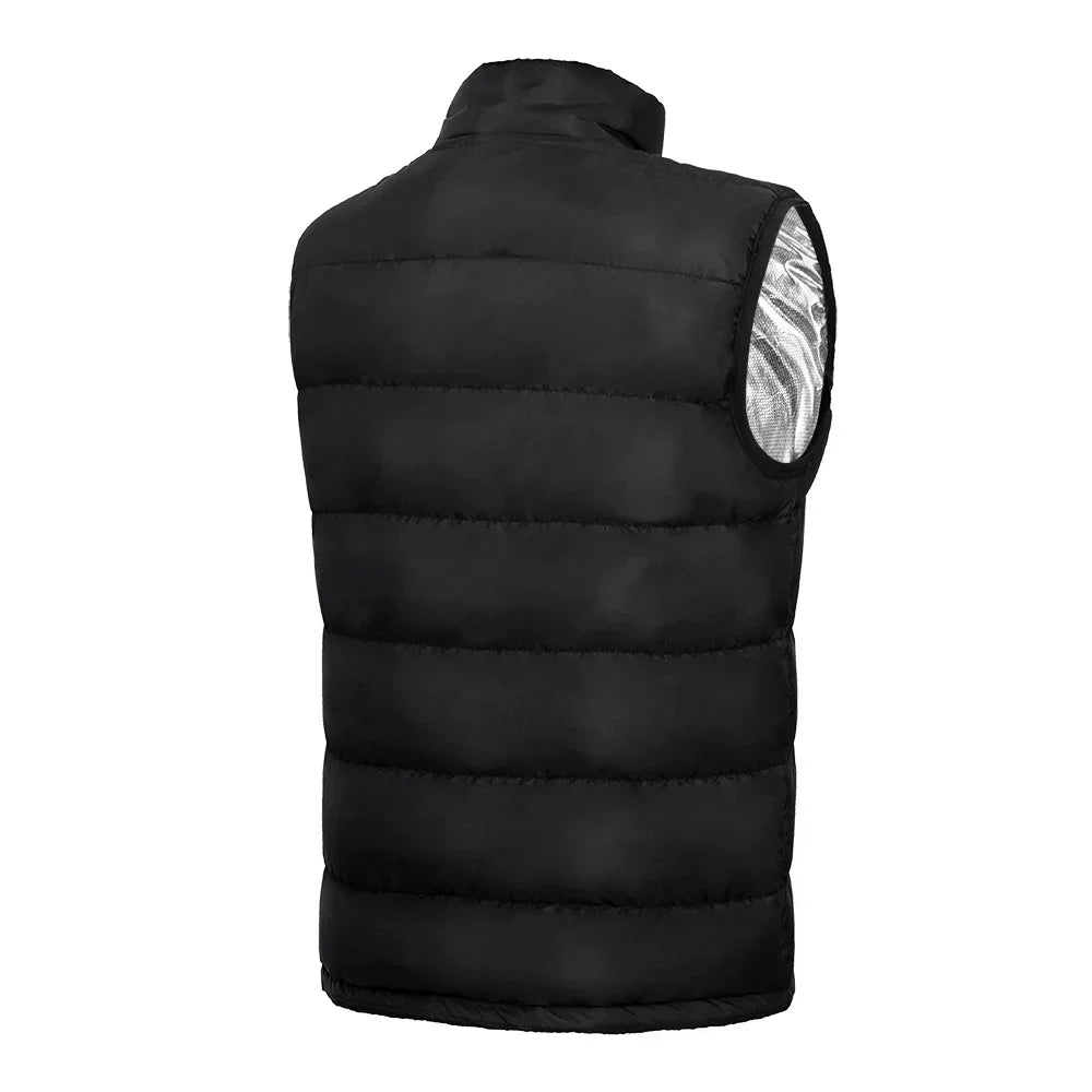Heated Vest with 9 Zones and 3 Temperature Settings for Outdoor Use