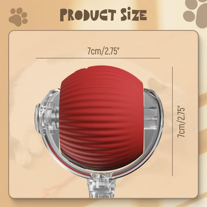 Interactive Rolling Pet Toy with Touch Activation and Chew Resistant Material for Dogs and Cats