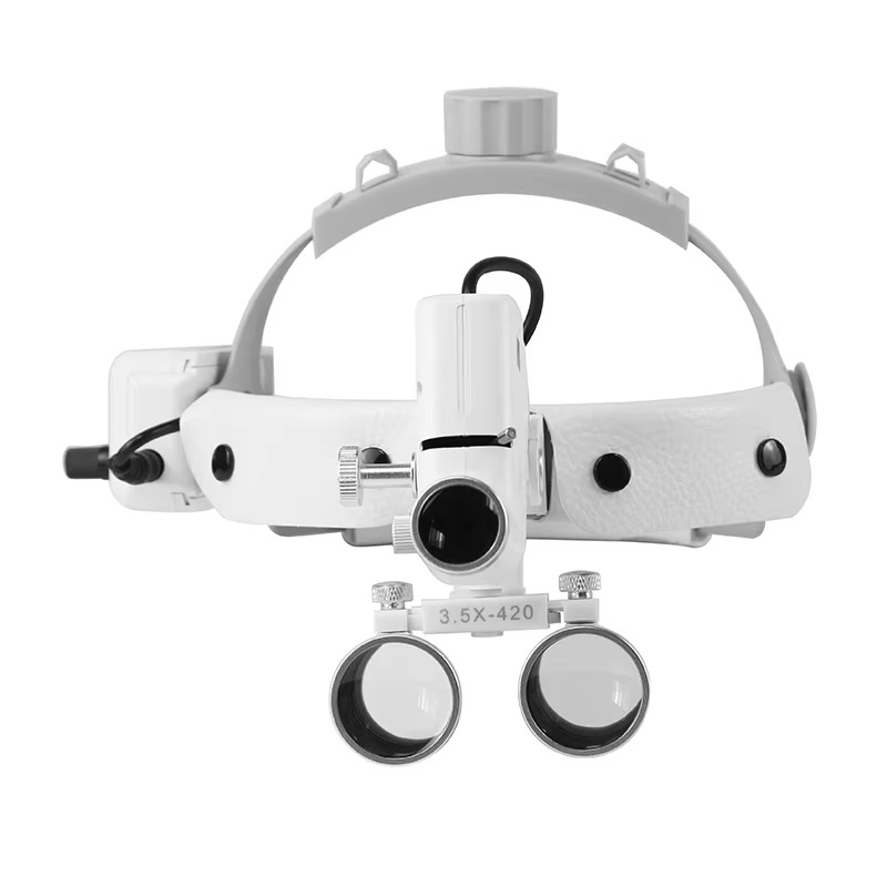 Medical Headlamp with 3.5X Magnifying Loupes and 5W LED, Adjustable Brightness