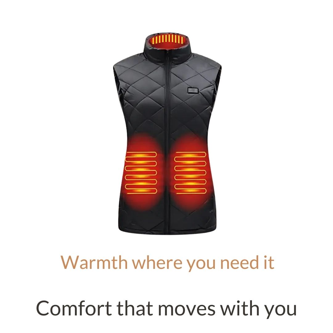 Heated Gilet with Nine Zone Coverage and Three Temperature Settings for Women