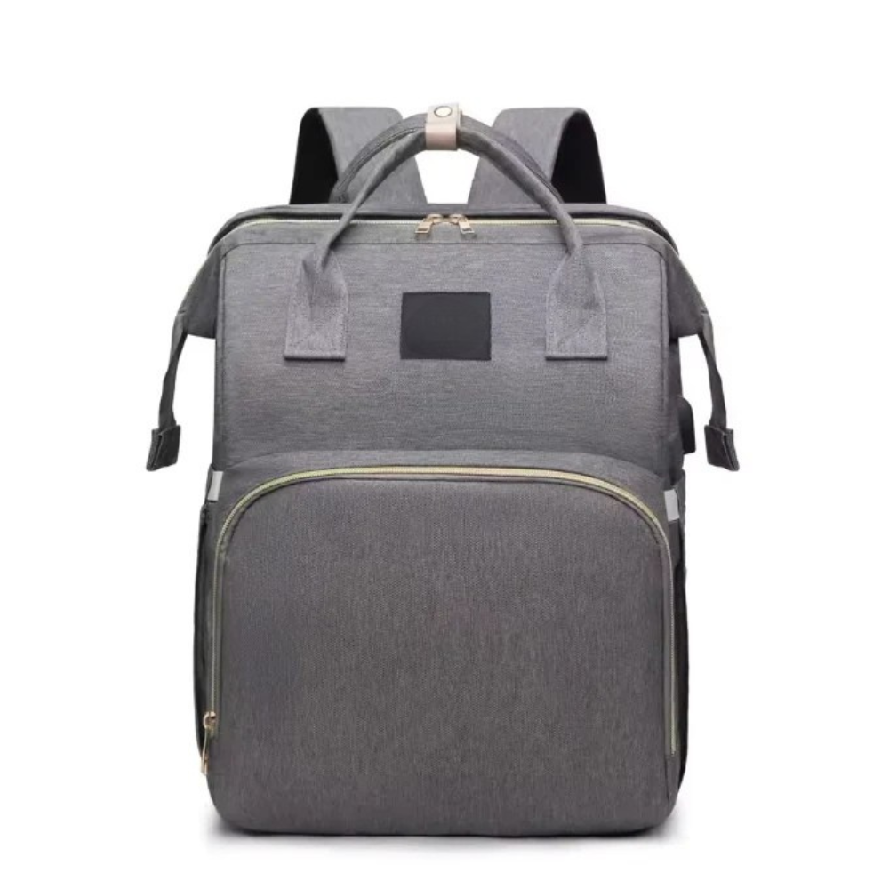 Baby Diaper Backpack with Foldable Crib