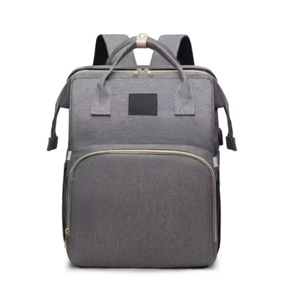Baby Diaper Backpack with Foldable Crib