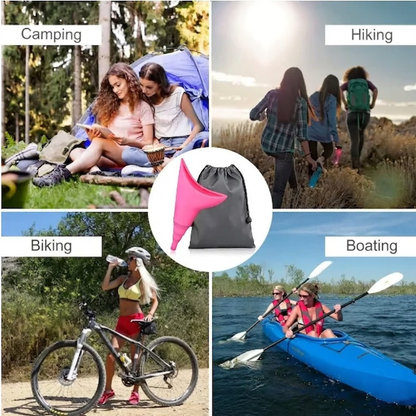 Reusable Urinal Portable Silicone Funnel for Women