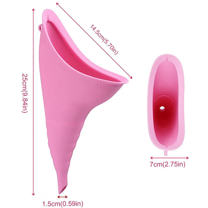 Reusable Urinal Portable Silicone Funnel for Women