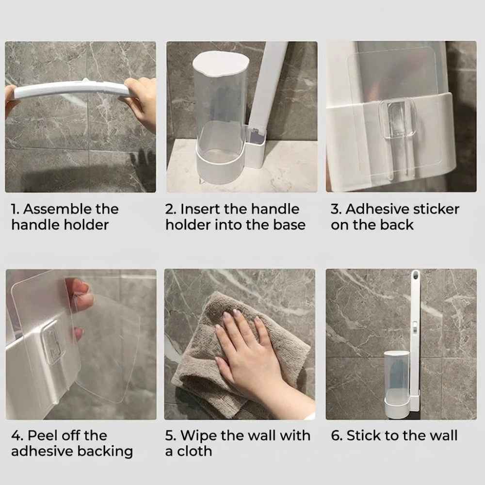 Disposable Toilet Brush Antibacterial Hygienic Sponge Heads