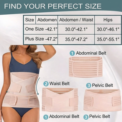 3 in 1 Adjustable Support Band with Breathable Cotton Blend Design