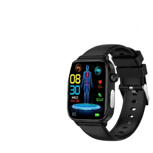 Smartwatch with SOS Alarm, Fall Detection, Heart Rate and Oxygen Tracking, Bluetooth, Water Resistant