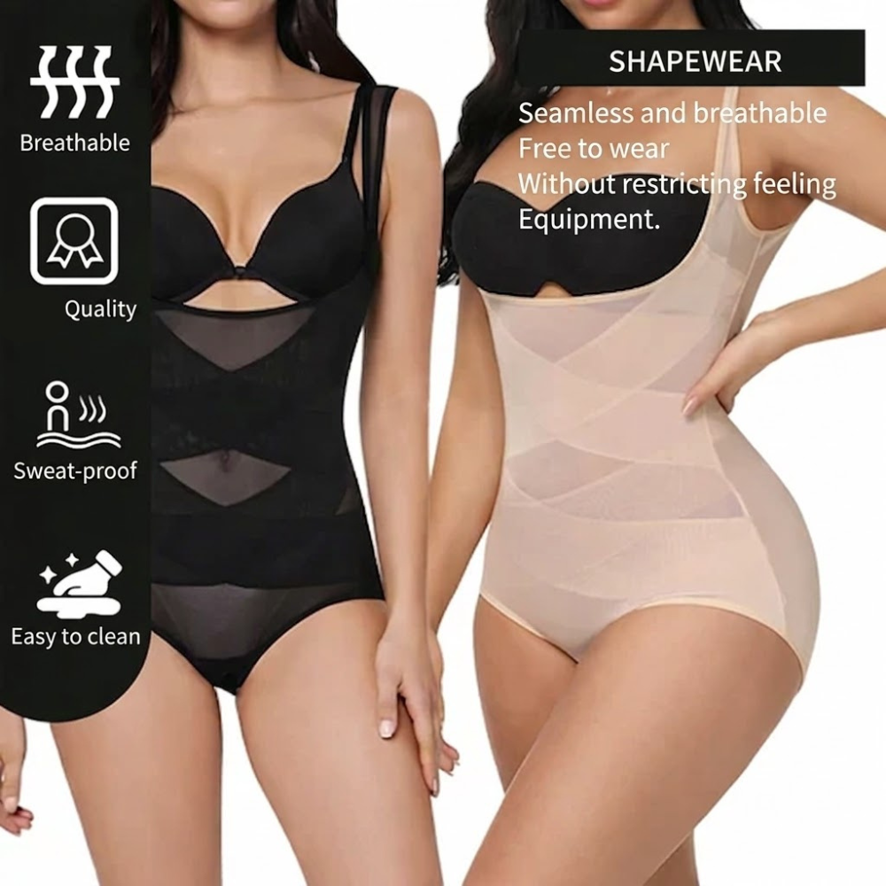 Seamless Shapewear Body with Tummy and Waist Support for Women