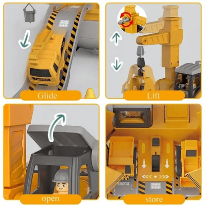 Construction Toy For Kids Excavator Educational Assembly Building Set