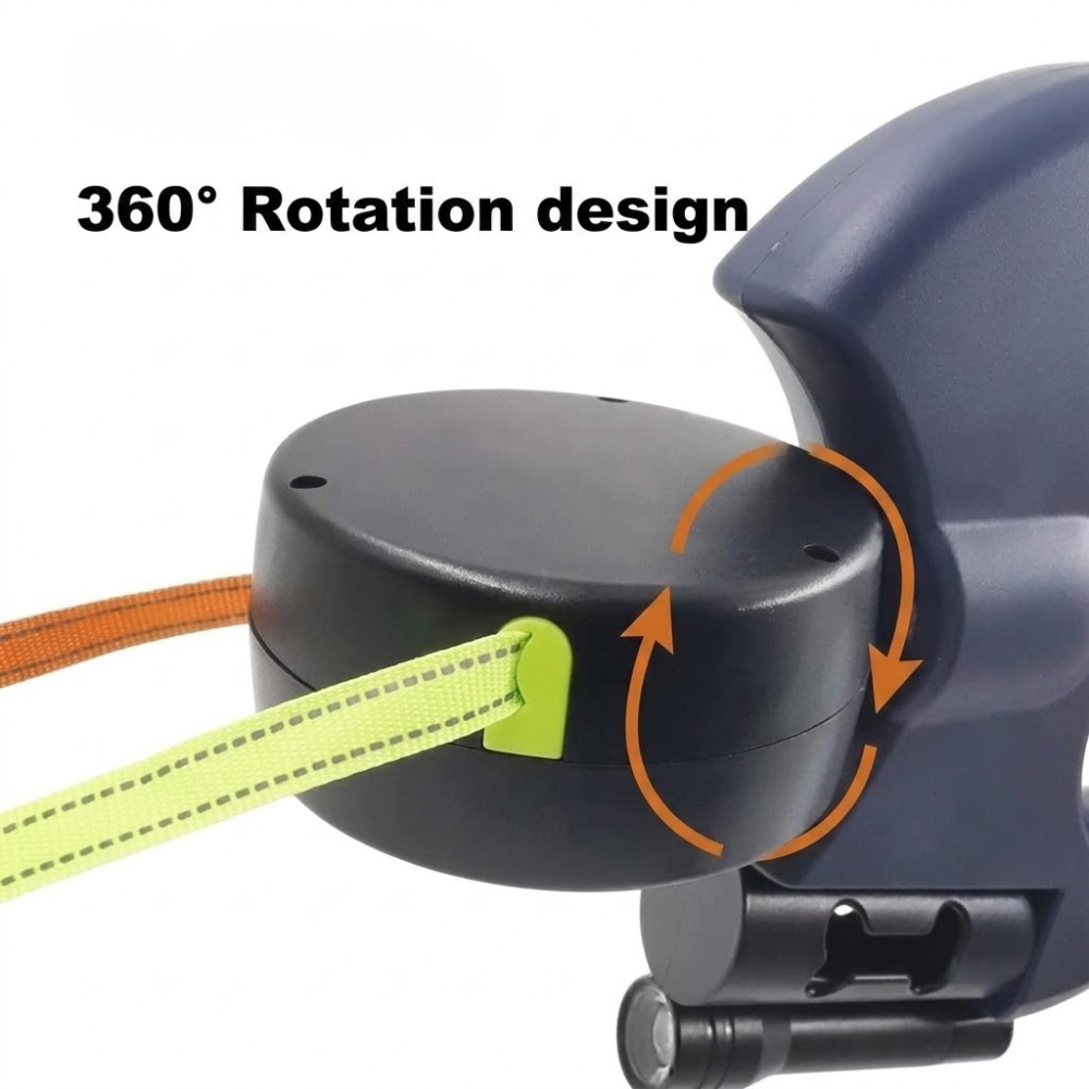 DualDog Retractable Double Dog Leash 360 Degree Rotation