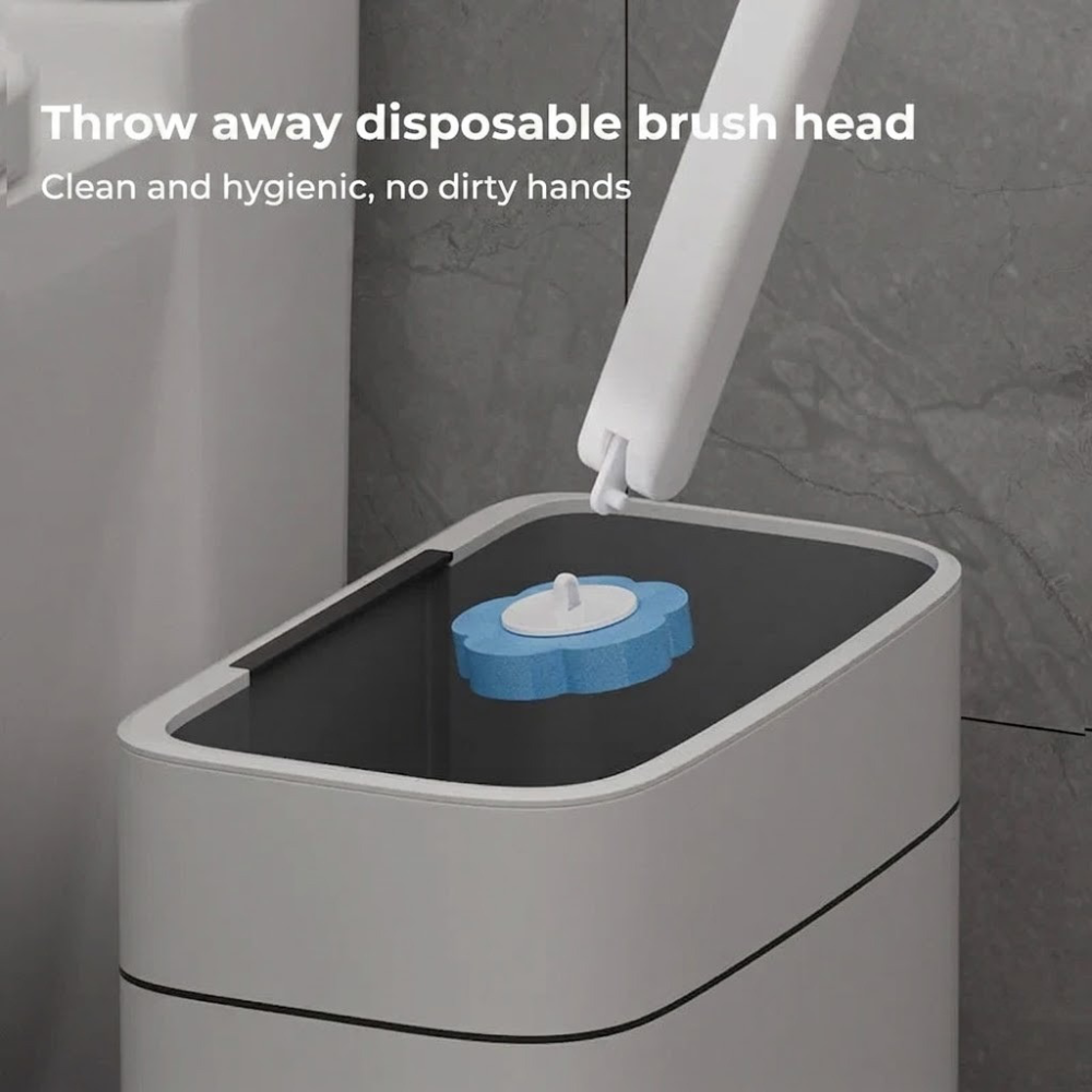 Disposable Toilet Brush Antibacterial Hygienic Sponge Heads