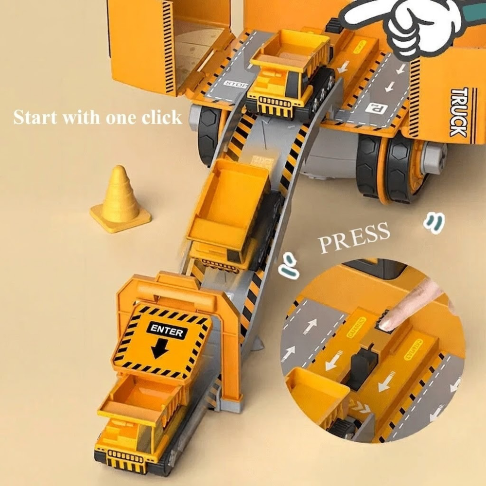 Construction Toy For Kids Excavator Educational Assembly Building Set