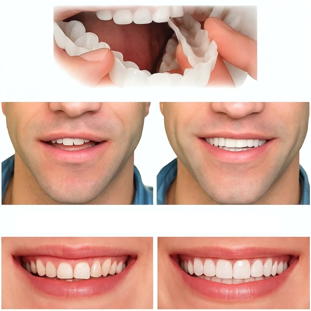 Snap-On Smile Cover Adjustable Fit Natural White