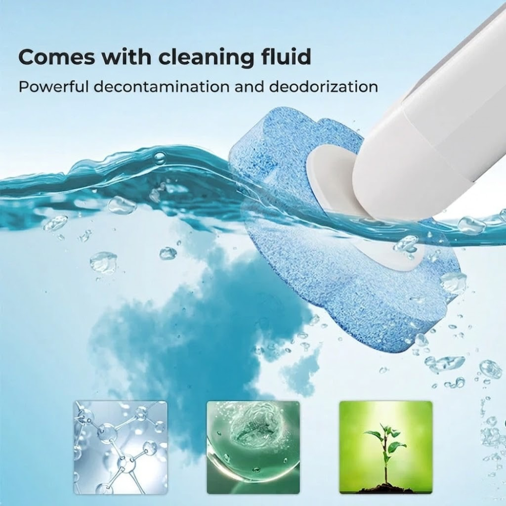 Disposable Toilet Brush Antibacterial Hygienic Sponge Heads