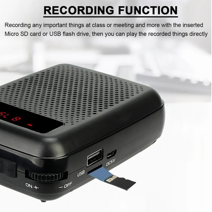 Portable Voice Amplifier for Teaching and Meetings, Clear Sound