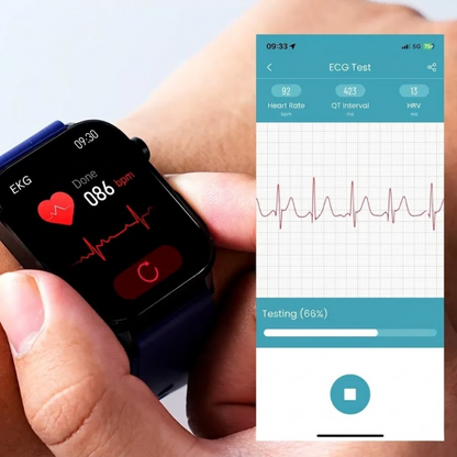 Smartwatch with SOS Alarm, Fall Detection, Heart Rate and Oxygen Tracking, Bluetooth, Water Resistant